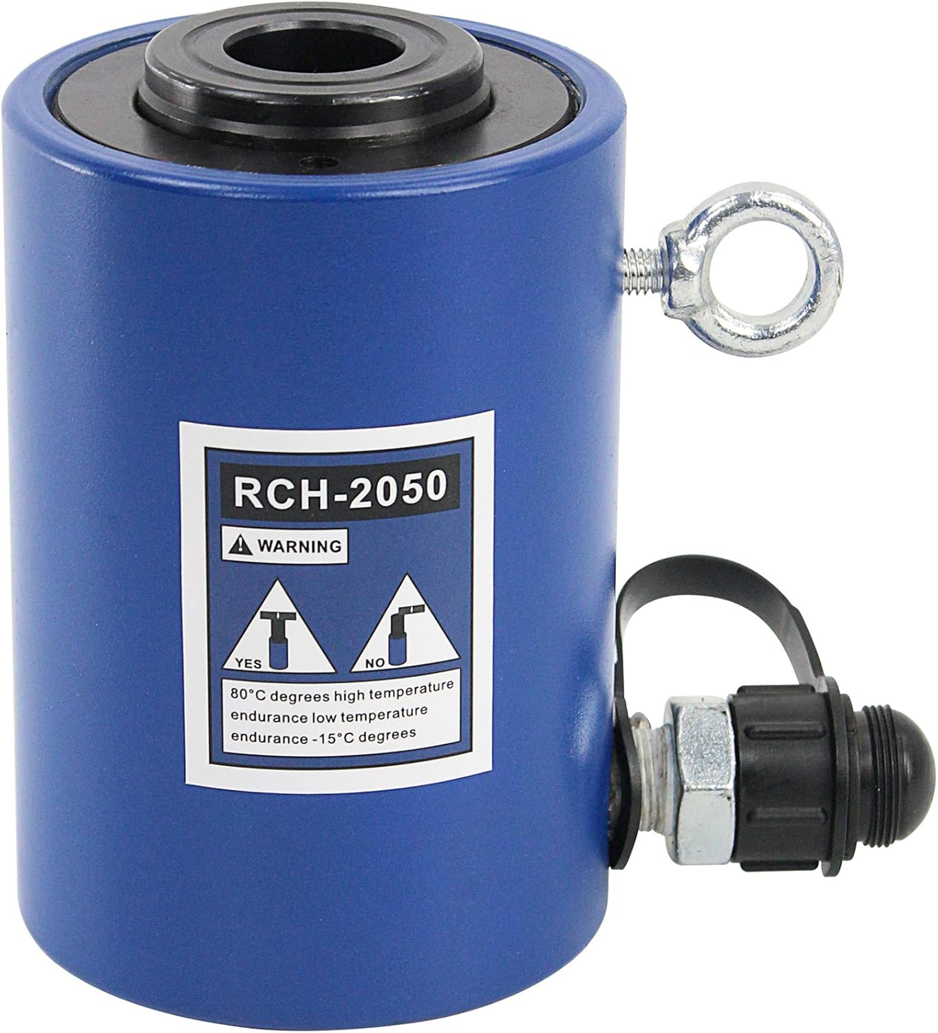 IBOSAD 20T 1.96" Stroke Hydraulic Cylinder Jack Hollow Single Acting Hydraulic Ram