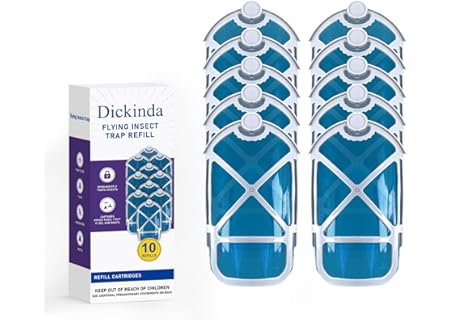 10 Pack Refill Cartridges, 2026 Upgraded Flying Insect Trap Refills Compatible with zzevo Flying Insect Trap Indoor…