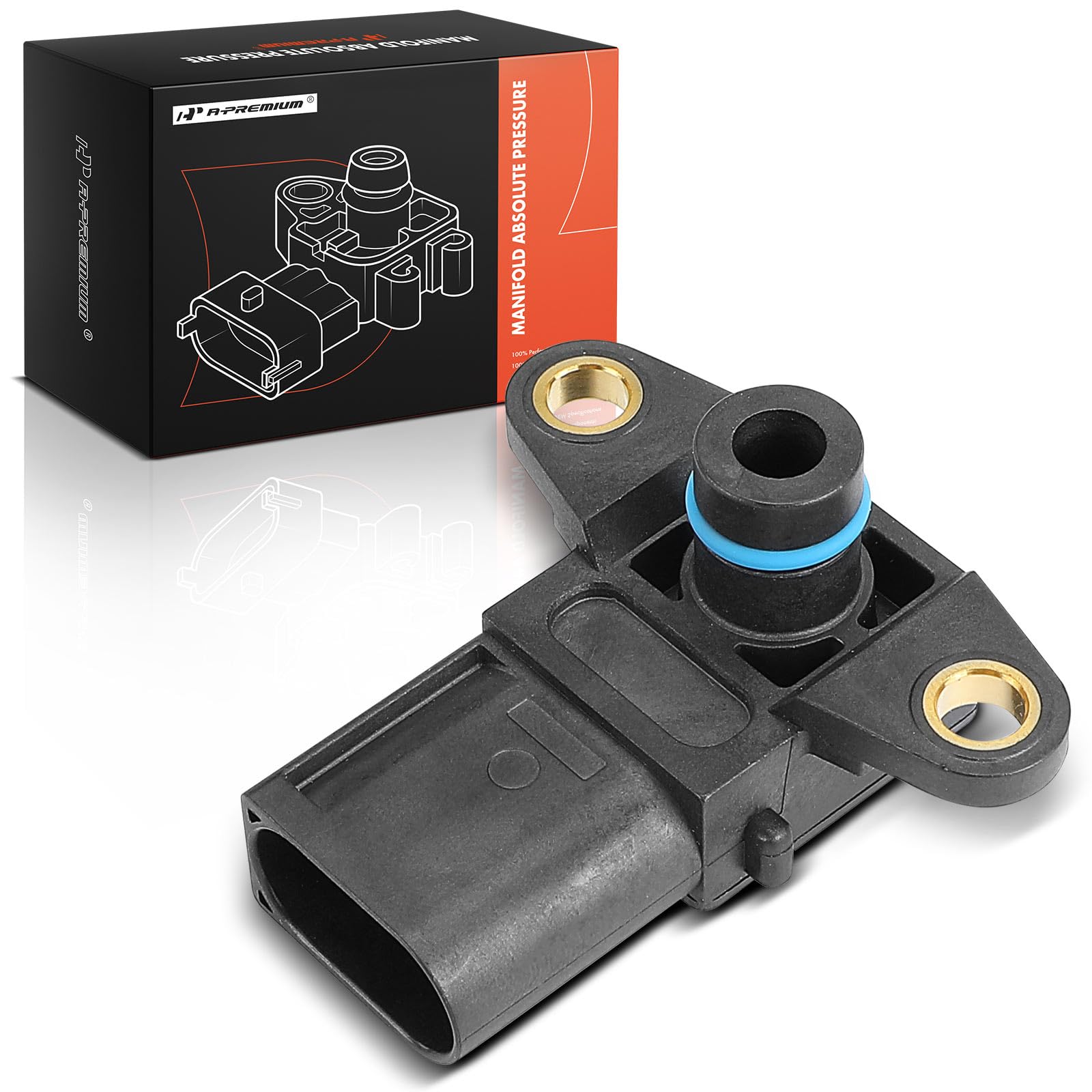 Photo 1 of A-Premium Manifold Pressure (MAP) Sensor [3 Pins] Compatible with BMW 323i, 325i, 328i, 330i, X5, 525i, 525xi, 528i, 530i, 545i, 550i, X3, 745i, 750Li, 760i, 645Ci, 650i, 128i, Z4, M5, M6
