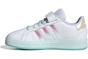 Adidas Unisex-Child Grand Court 2.0 Elastic Lace Sneaker