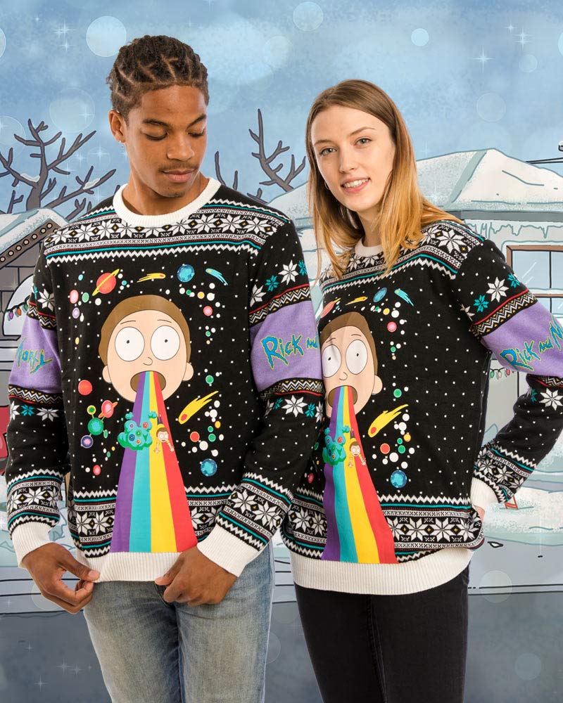 christmas jumper rick and morty