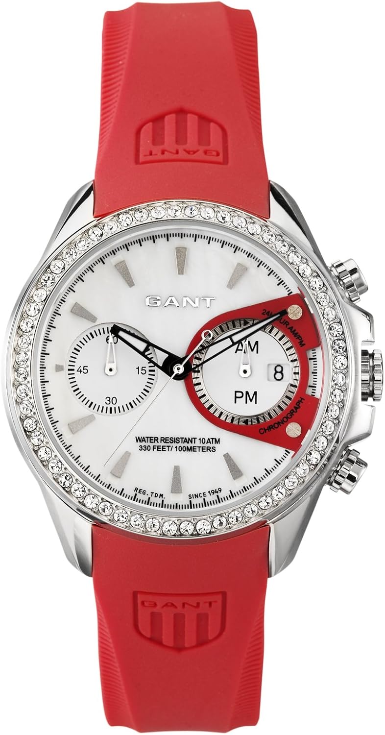 Montre Tendence Crazy - Cadran Multicolore, Bracelet Caoutchouc, Chronographe - TG460407 - Neuf