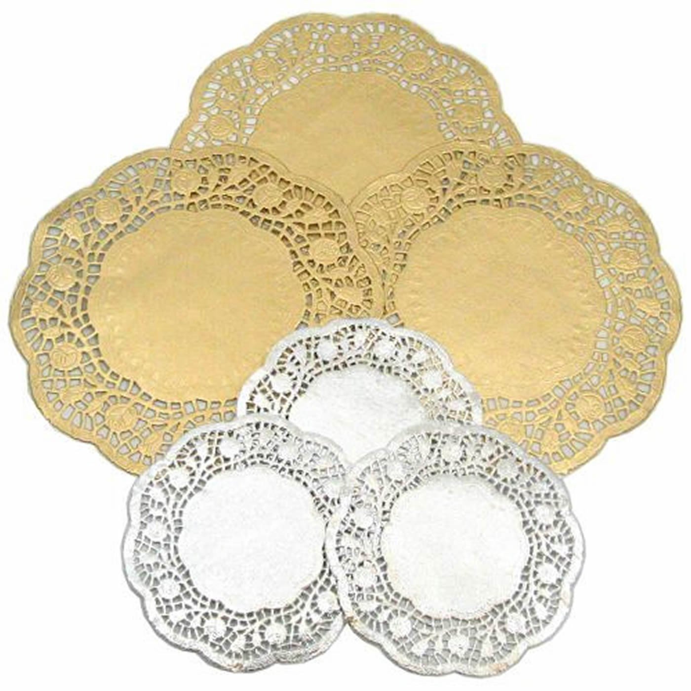Metallic Gold & Silver Foil Doilies by BCreative ®