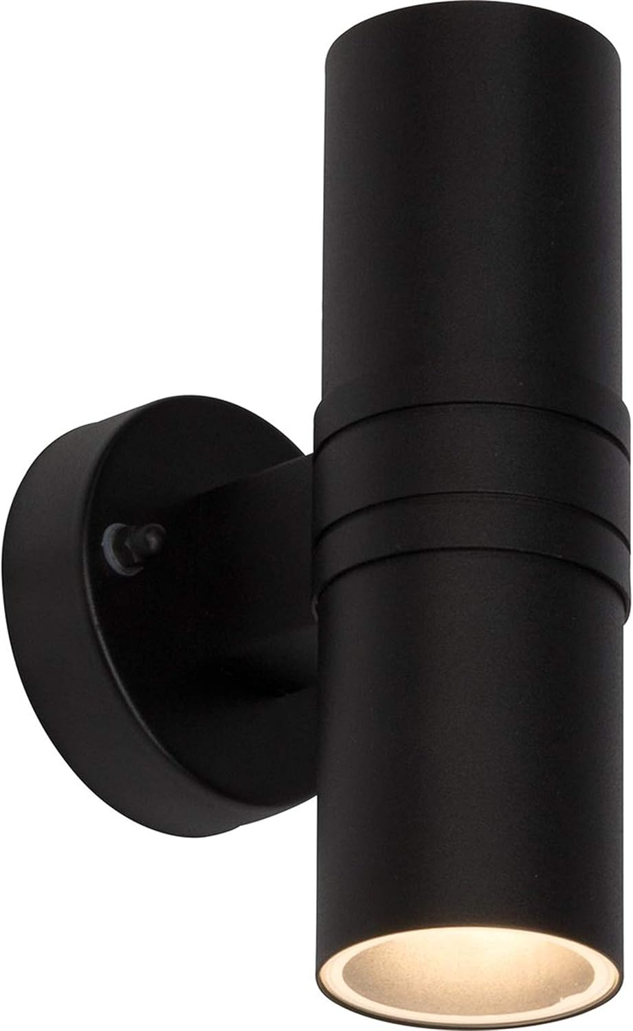 Brilliant Hanni Outdoor Wall Light 2 Bulbs 6 W Metal Black
