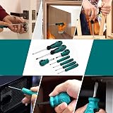 WAIZHIUA 11-Piece Screwdriver Set Magnetic Flat & Phillips Ergonomic Handles view 6