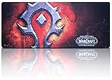 World of Warcraft Extended Gaming Mouse Pad Large,Keyboard and Mouse Combo Pad Desk Mat (27.5" x 11.8" x 0.1",Horde)