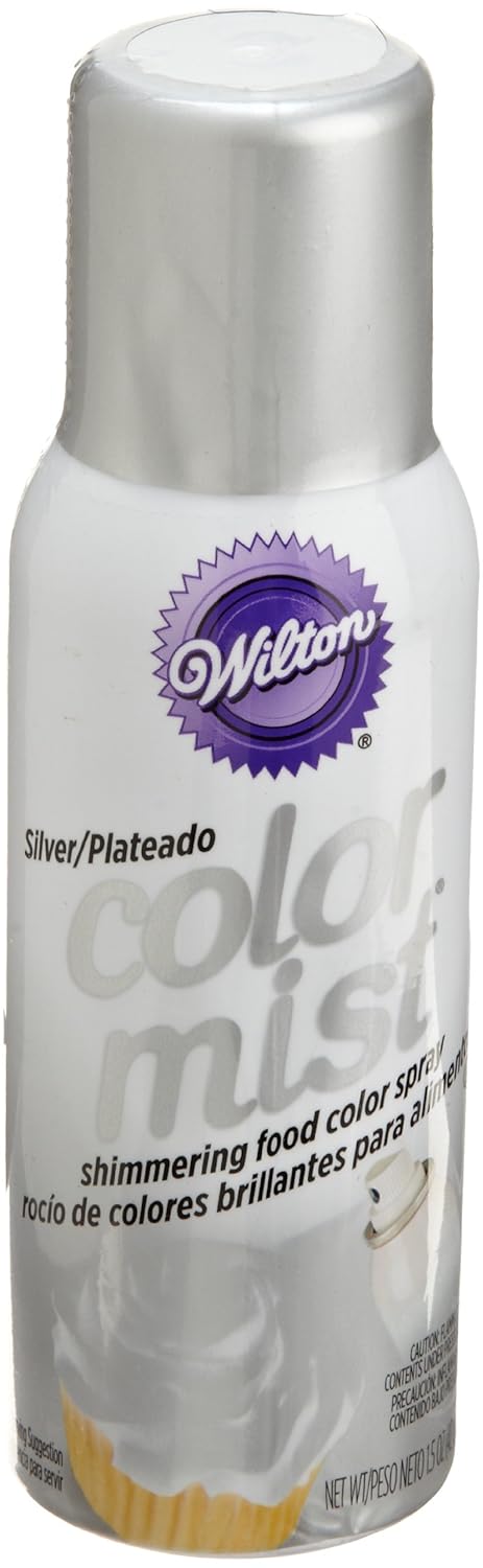 Wilton Metallic Silver Color Mist Spray