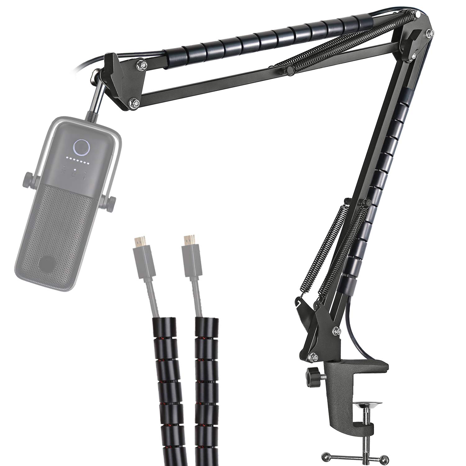 Mic Boom Arm Stand Compatible with Wave:1 Mic - Adjustable Scissor Microphone Stand for Microphones, Compatible with Wave:1 Microphone by YOUSHARES