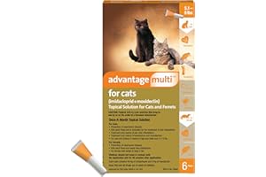 Advantage Multi for Cats 5-in-1 Heartworm Prevention | Kills Fleas & More | Cats 5.1-9 lbs. | 1 Count