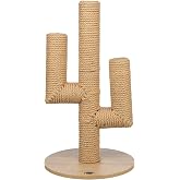 TRIXIE Neo 27.4-in Cactus Cat Scratching Post with Extra-Thick Jute Rope | Whimsical Cactus Design, Durable Jute Scratcher to Satisfy Cat's Instinct to Scratch, Protect Furniture and Claw Care