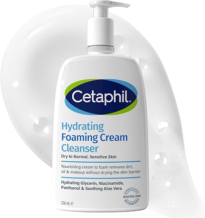 Cetaphil Hydrating Foaming Cream Cleanser & Makeup Remover 236ml