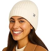 PolarWool™ 100% Merino Wool Polartec® Fleece Lined L/XL/XXL Unisex Warm Windproof Beanie Watch Cap Knit Winter Hat Outdoor