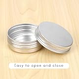 Gkhowiu 30pk Screw Top Metal Tins for Lip Balm, Cosmetics, Candles, Crafts view 5