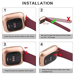 Vancle Silicone Bands Compatible with Fitbit Versa