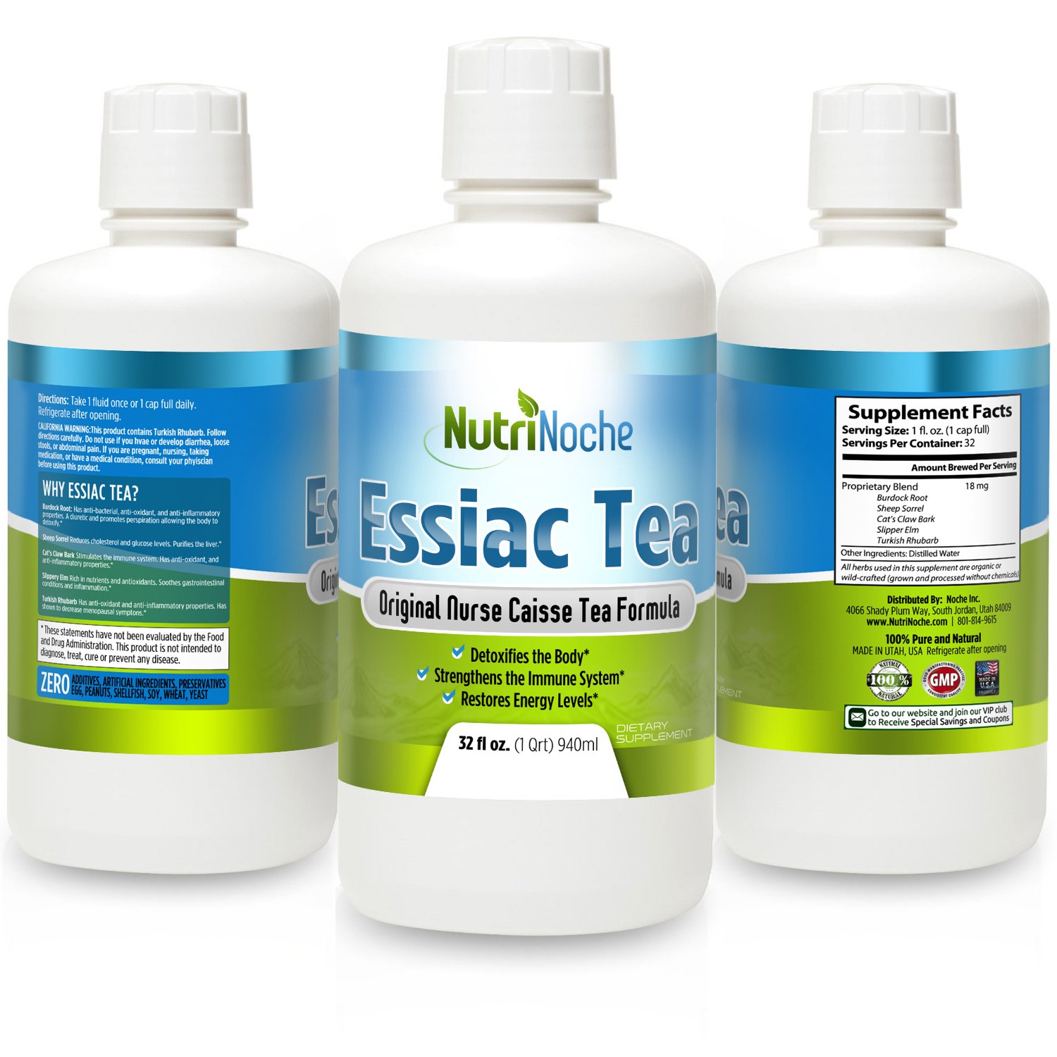 NutriNoche Organic Herbal Essiac Tea Best Essiac Tea Ready To Drink