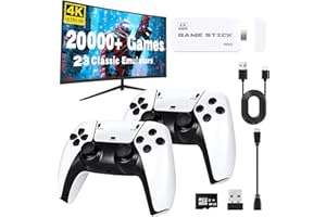 2025 New Upgraded Retro Game Console, Wireless Retro Game Stick, Plug & Play Video TV Game Stick with Built-in 20000+ Games, 
