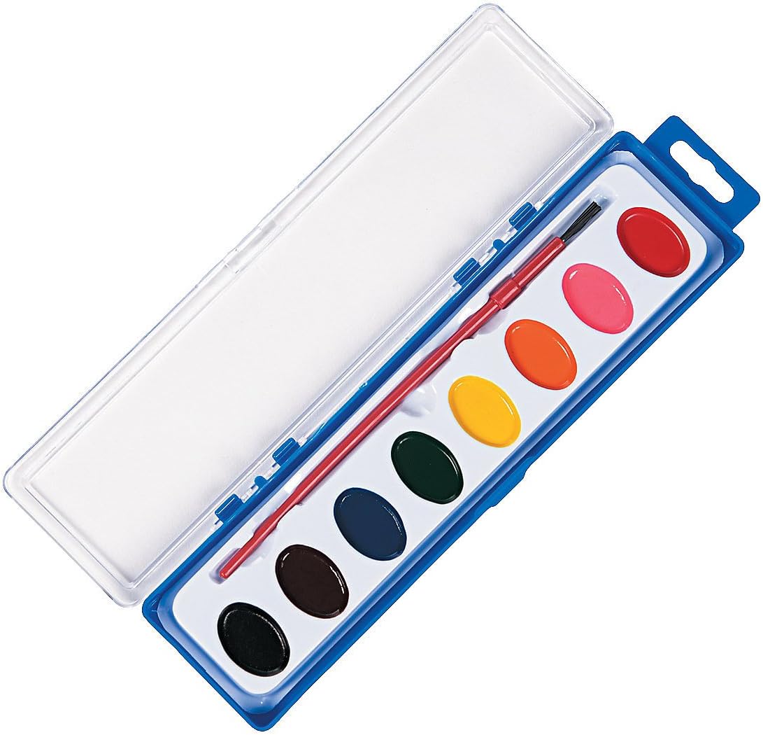 Watercolor Paint Trays 12 Pieces Educational and