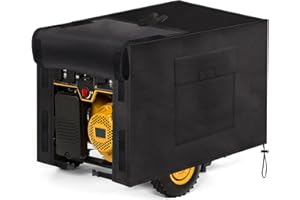 JESTOP Generator Cover Waterproof 32“L×24”W×24"H, Heavy Duty Snow/UV/Wind Proof 600D Oxford Universal Outdoor Protector Cover While Running, for Most Portable Generators Covers 5000-10000 Watt, Black