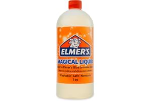 Elmer's Magical Liquid, Slime Activator Solution, Safe and Washable, 1 Quart - Updated Formula for Double the Slime Output