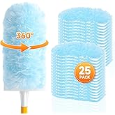 SetSail 25 Count Duster Refills Compatible with Swiffer Dusters, Blue | Compatible with Swiffer Dusters,Disposable Duster Refill,Multi Surface 360&deg; Duster Cleaner,for Ceiling Fan, Blind, Furniture