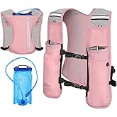 MoKo Running Hydration Vest, Lightweight Running Backpack with 1.5L Water Bladder, Adjustable Breathable Water Vest