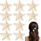 LLMSIX 10pcs Starfish Hair Clip, Starfish Mermaid Hair Accessories, Beach Shell Hairs Clips for Women and Girls Beach-Themed Party Christmas Decoration Gifts