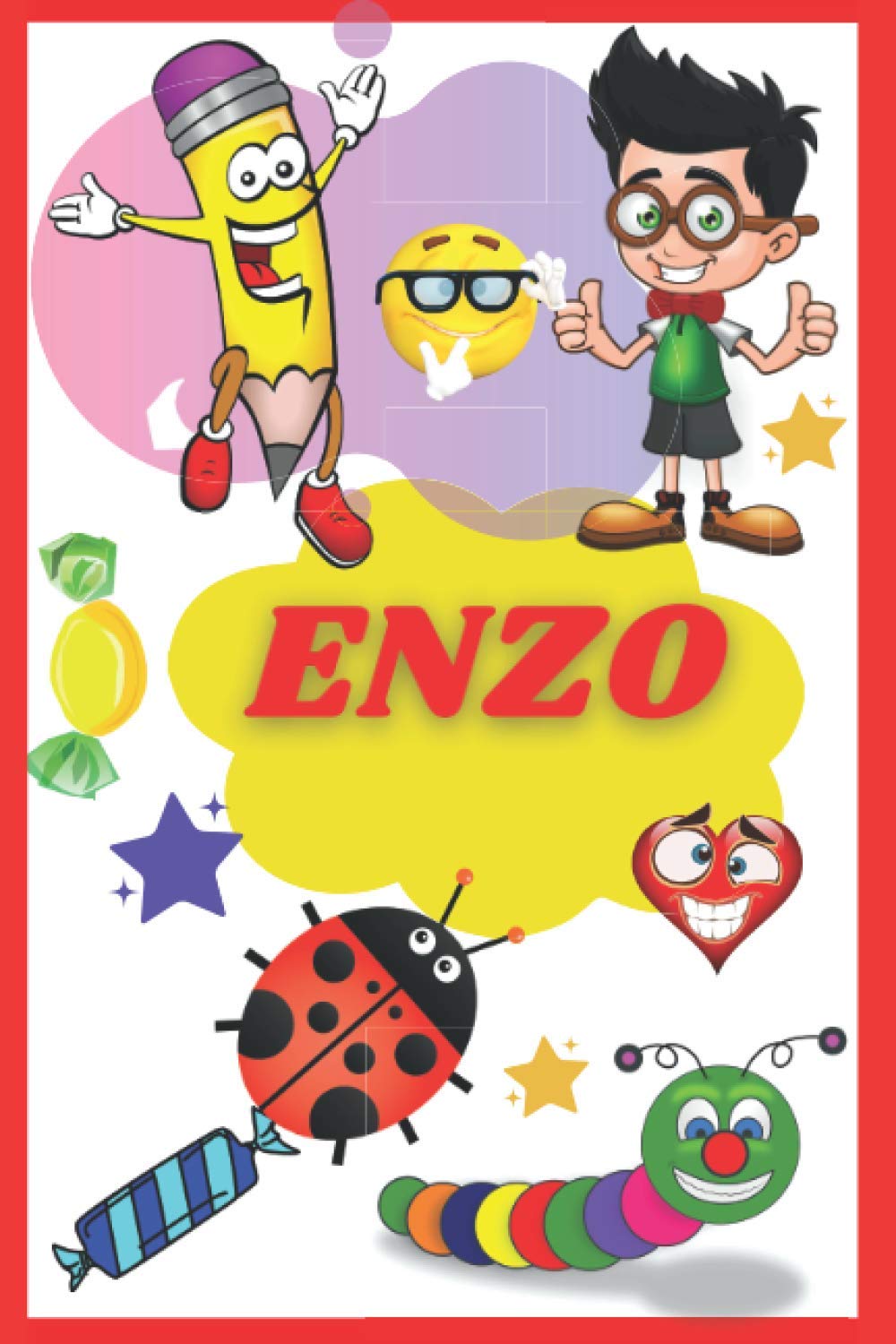 Enzo Carnet De Notes Pour Enfant Format A5 15 24 X 22 86 Cm 6x9po Avec Prenom Personnalise Enzo Cadeau D Anniversaire Noel Ou Action De Graces Pour Les Enfants French Edition Lu Martin