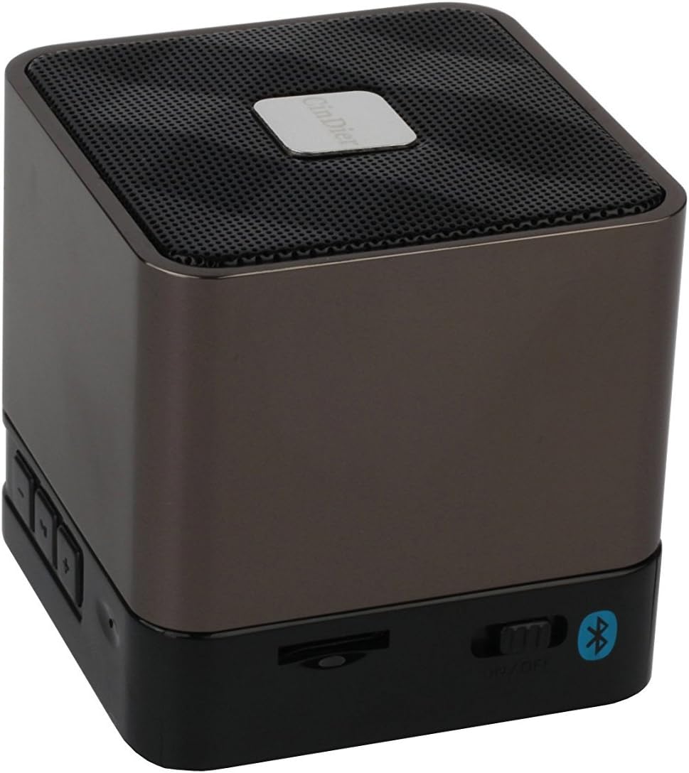 CinDier Ultra Portable Wireless Bluetooth Speaker V4.0 With 5w HiFi Strong Speaker For Iphone,Ipad,Samsung,Macbook,Car and More.Perfect for Outdoor, Gym, and Home (grey)