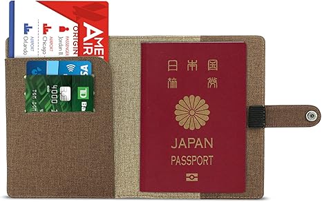Amazon Co Jp パスポートケース Atic ホルダー ラベルウォレット バックル式 多機能収納ポケット付き 安全な海外旅行用 高級puレザー製 パスポートカバー 名刺 クレジットカード 航空券 エアチケット5 5インチ Dark Brown 旅行用品 旅行小物 通販