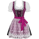 Parlsdy Dirndl Dresses Women Oktoberfest Costume German Bavarian Dress October Festival Costume For Women Beer Girl Dress