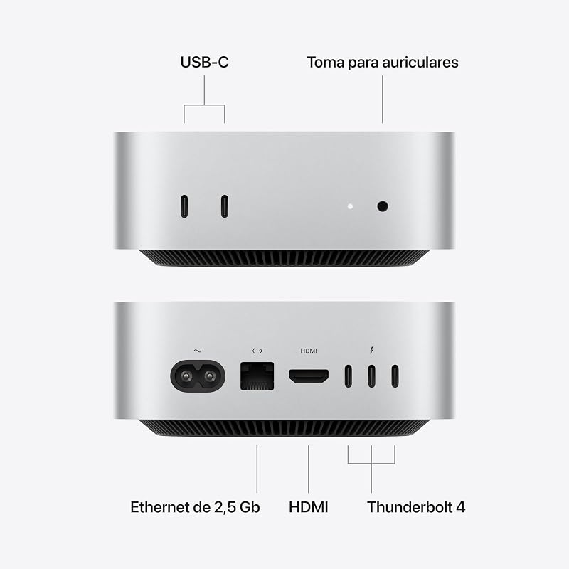 Mac Mini con Chip M6 de Apple - Plata