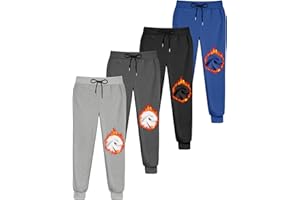 Guicizi Boys Sweatpants Fleece Pants Toddler Boy Joggers with Pockets Thermal Athletic Sweat Pants for Kids 2-14Y
