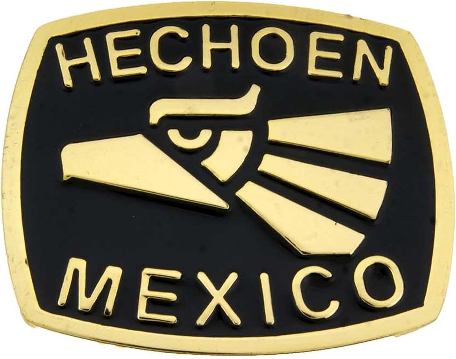 Hecho en Mexico (Made in Mexico) Aztec Mexico Flag Belt Buckle Girly Mens Womens