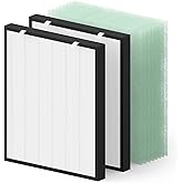 FMDZFL Air400 Replacement Filter for Bissell Air400, 2 H13 True HEPA with 8 Pre-Filter, Compared to Part #2521,2520,3365