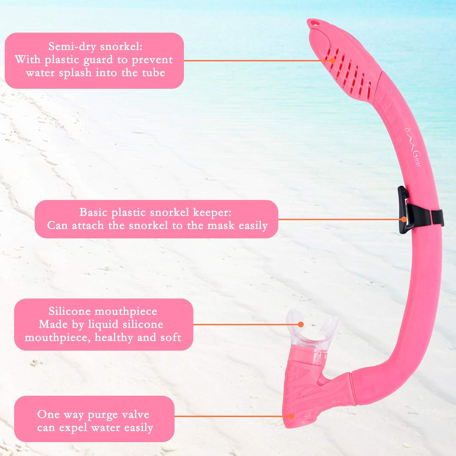 OMGear Diving Goggles and Snorkel Set for Kids Junior Youth Children Swim Mask Snorkel Combo Child Scuba Dive Mask Snorkeling Equipment(Pink) : Sports & Outdoors