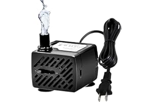 PUPINGPIG Mini Submersible Pump 50 GPH 3W Water Pump For Aquariums Fish Tank, Indoor&Outdoor Fountain Wave Maker Pump For Pool, Pond, Statuary, Hydroponics