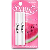 Softlips Watermelon Lip Balm 2-Pack with SPF 20 - Juicy Hydration for Smooth, Protected Lips