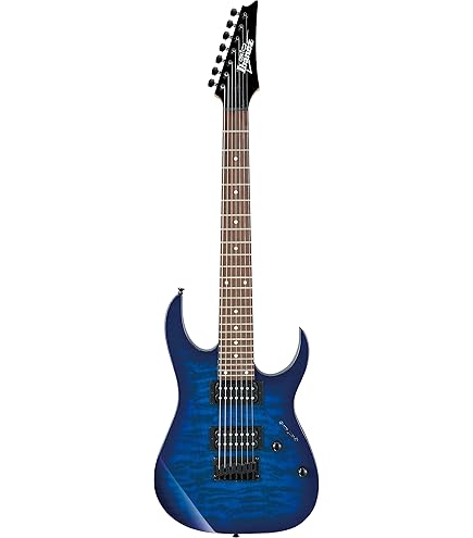Amazon.com: Ibanez Gio GRG7221QA Electric Guitar - Transparent