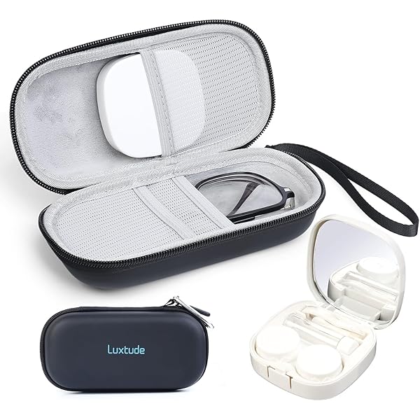 Amazon.com: alladaga Double Use 2 in 1 Portable Glasses Case Set