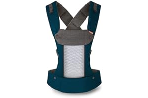 Beco Baby Carrier 8 Hybrid Newborn to Toddler Carrier (7-45lbs) - All in 1 Mesh Toddler Carrier - Baby Carrier Backpack, Front and Hip Carrier with Adjustable Seat - Cooling Ergonomic Carrier (Teal)