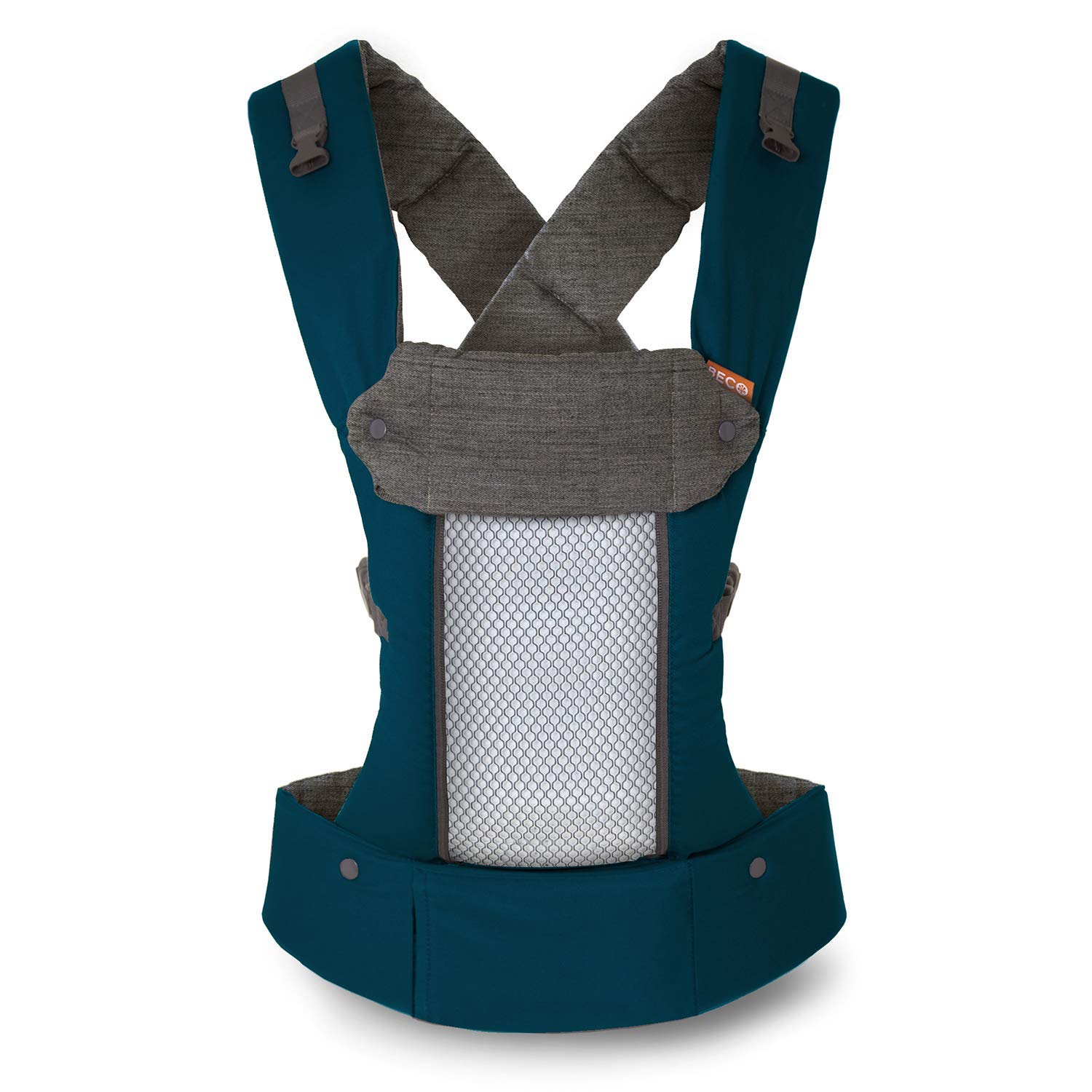 Beco 8 Hybrid Baby Body Carrier - Newborn to Toddler - Backpack & Front Carrier with Adjustable Seat - Ergonomic Holder 7-45 lbs (Teal)