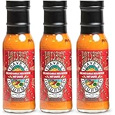 Dave's Gourmet Creamy Garlic Red Pepper Hot Sauce - Medium Heat - Perfect for Salads, Dipping, Tacos, Sandwiches & More - Vegan Sauce, Gluten-Free, No Preservatives - 8oz Bottles (Pack of 3)