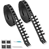 2pcs 39.4inch Drag Chain Cable Carrier Open Type R18 Wire Cable Chain for CNC Router Mill and 3D Printer,Extra 2 Pair End Connectors,1pc Screwdriver,9 Screws(10x15)