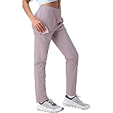 Pioneer Camp Women's Hiking Pants UPF 50+ Elastic Waist Drawstring Ultra-Stretch Lightweight Outdoor Cargo Pants for Travel