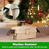 [Restmo] Weatherproof Electrical Box 2 Pack IP55 Almond 15x8.1x4.5cm view 7
