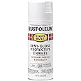 Rust-Oleum 7797830 Stops Rust Spray Paint, 12 oz, Semi-Gloss White