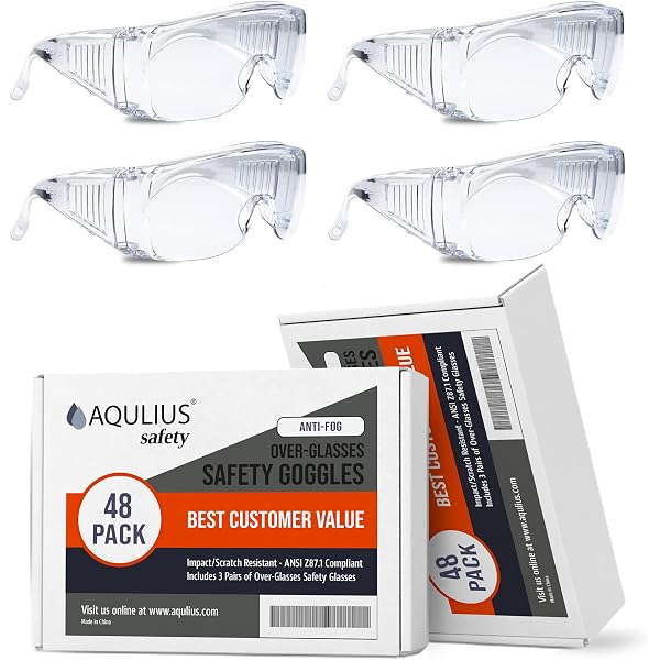 Pack 3 Gafas De Protección Zyiphor - Antivaho Y Antipolvo, PVC Transparente, Para Trabajo, Laboratorio, Bricolaje, Jardinería