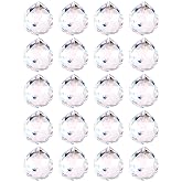 20 Pack Rainbow Prism Suncatcher, Crystal Ball Rainbow Maker Pendant, Ideal Decorative Hanging Crystals for Chandeliers, Windows &amp; Gardens, 20mm