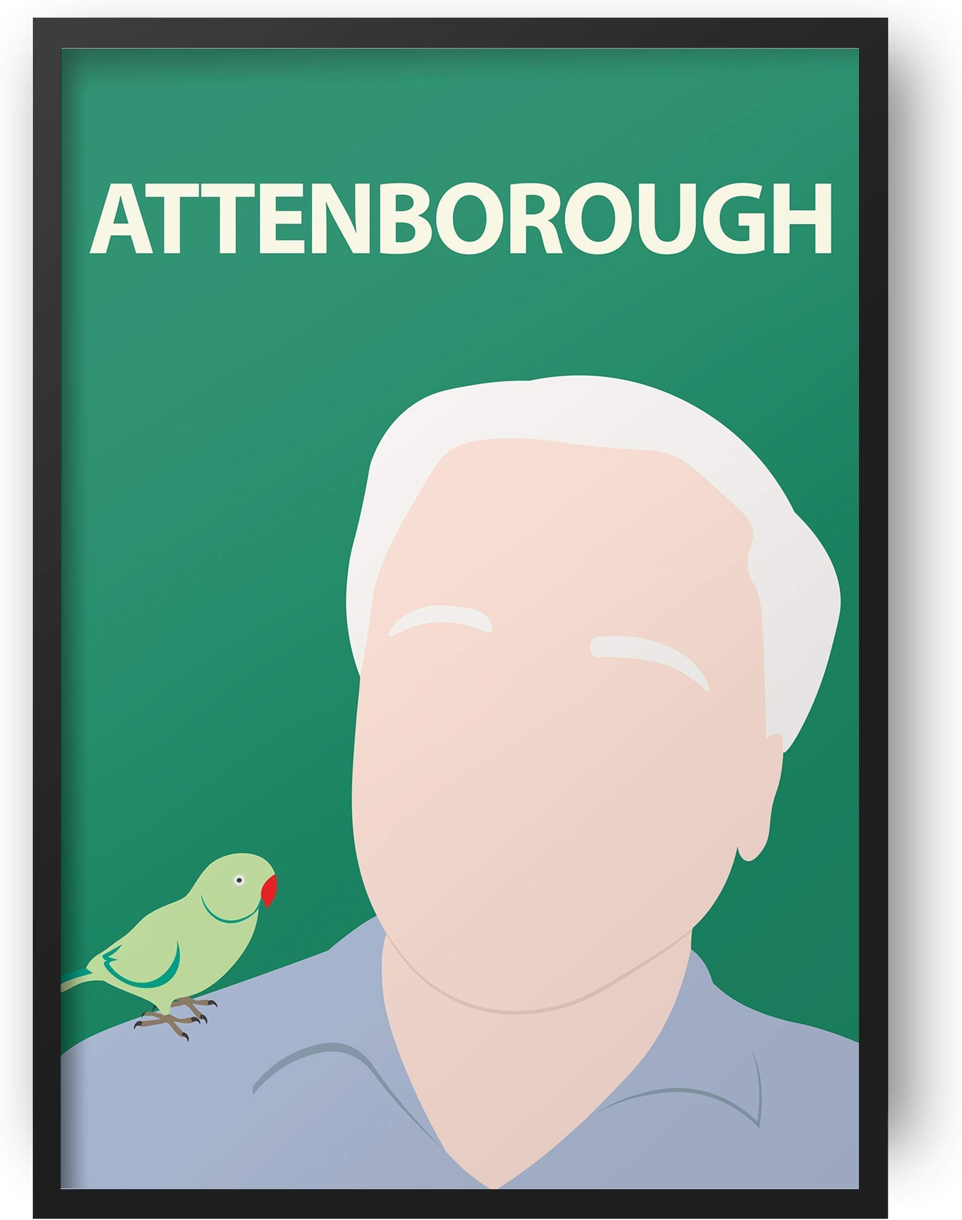 Sir David Attenborough Poster Print - Documentary - Nature - Environmentalist - Blue Planet 2 - Plant Earth - Inspirational
