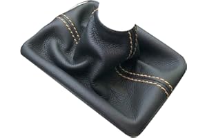 RedlineGoods Shift Boot for 1998-2005 Mazda Miata NB. Black/Tan Thread